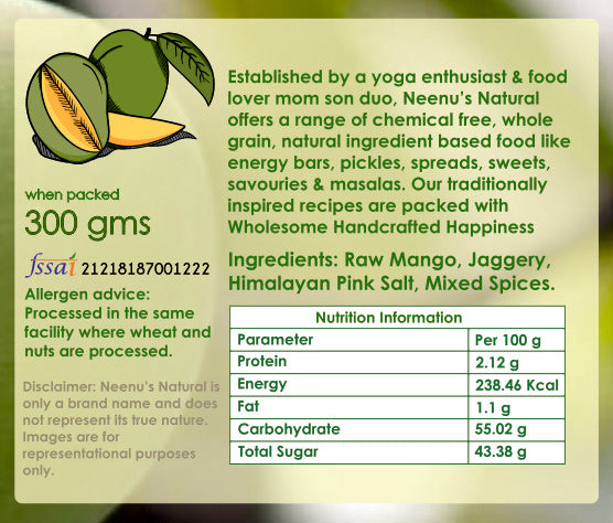 jaggery mango pickle nutrition