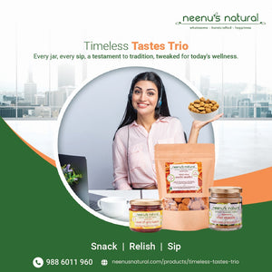 Neenu's Natural: Unveiling the Timeless Trio of Indian Goodness