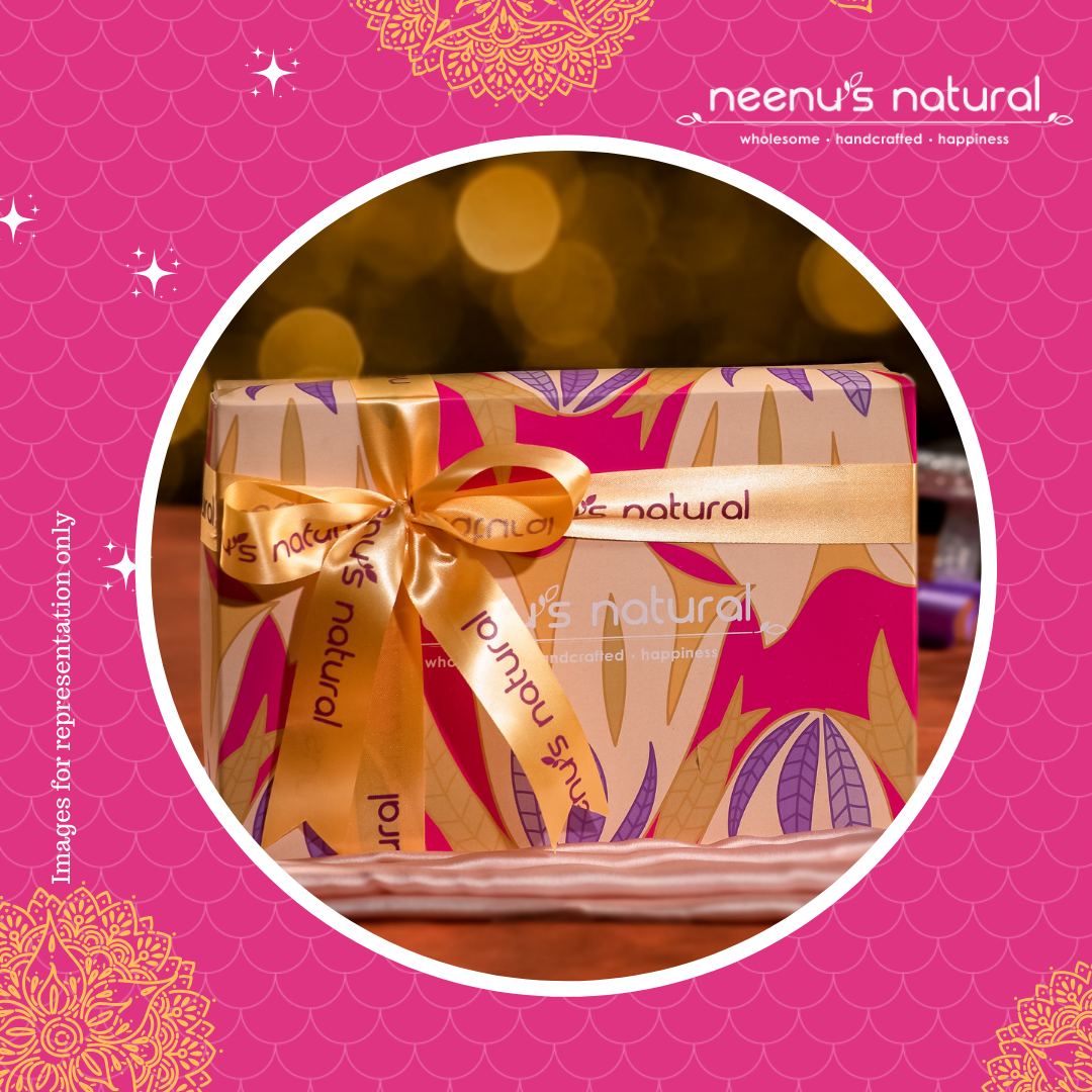 Gift 3 (The Festive Box) - (Flavoured nuts + Pista Laddoo) – Neenu's  Natural Retail