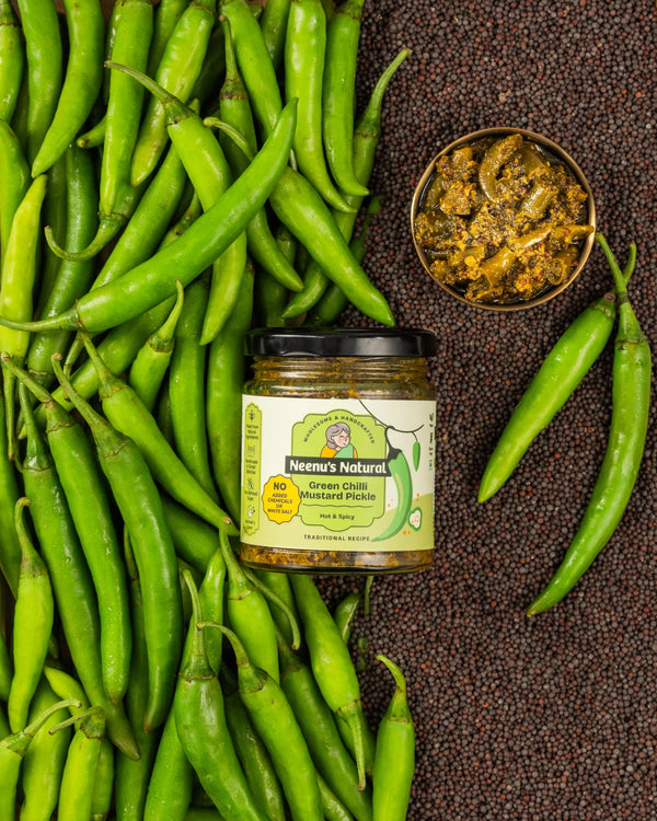 Green Chilli Mustard Pickle