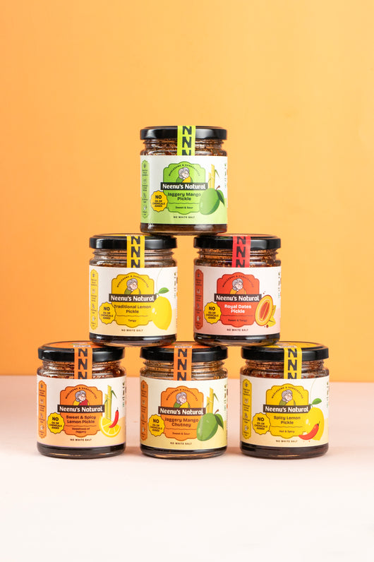 Pickle Sampler Zero Oil Pickle Sampler Box - (All India Shipping) – Neenu's Natural Retail