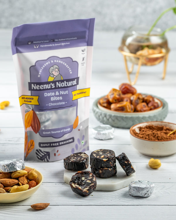 Date and nuts bites - Dark Chocolate