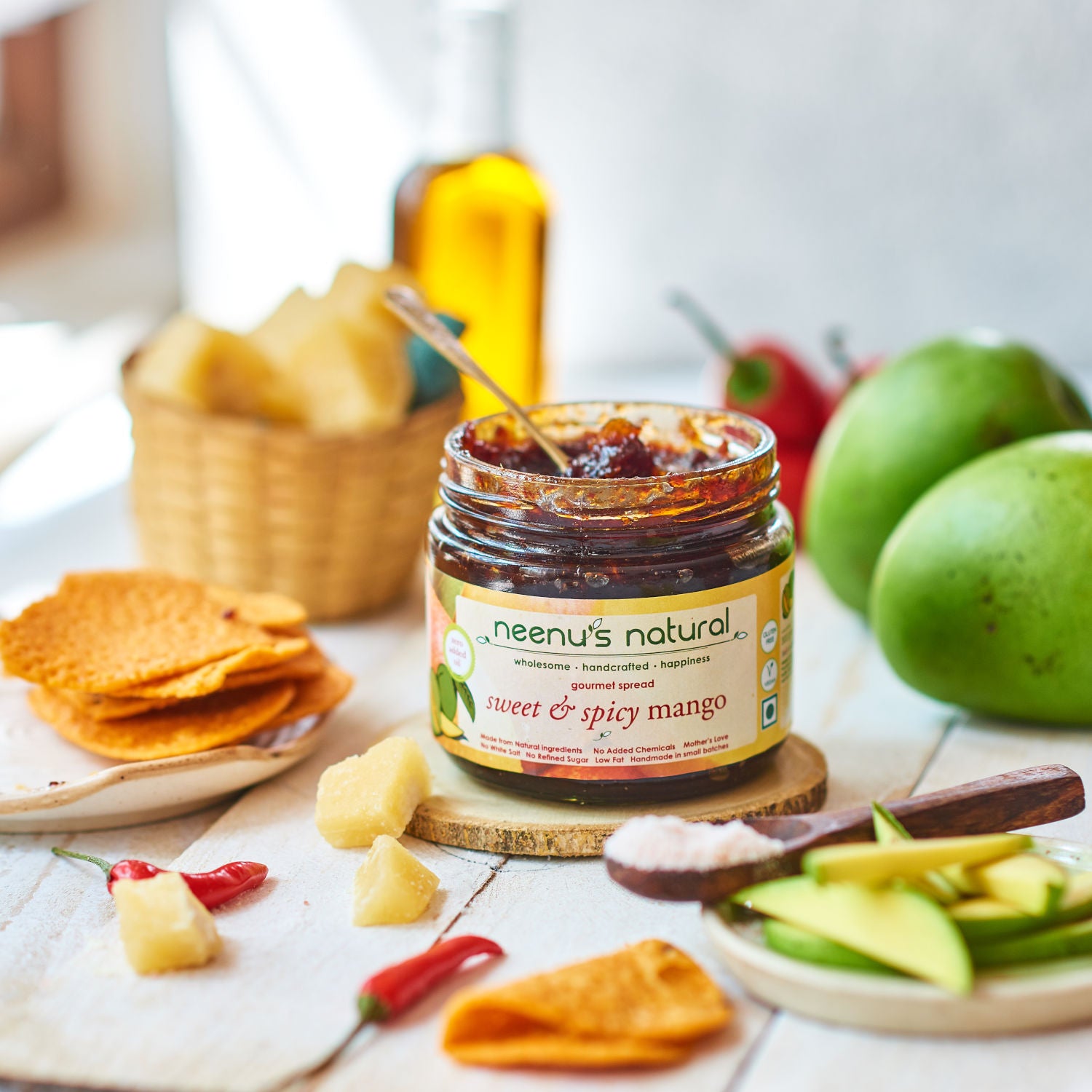 sweet and spicy mango spread