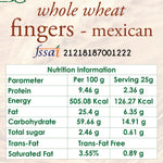wholewheat mexican fingers nutrition