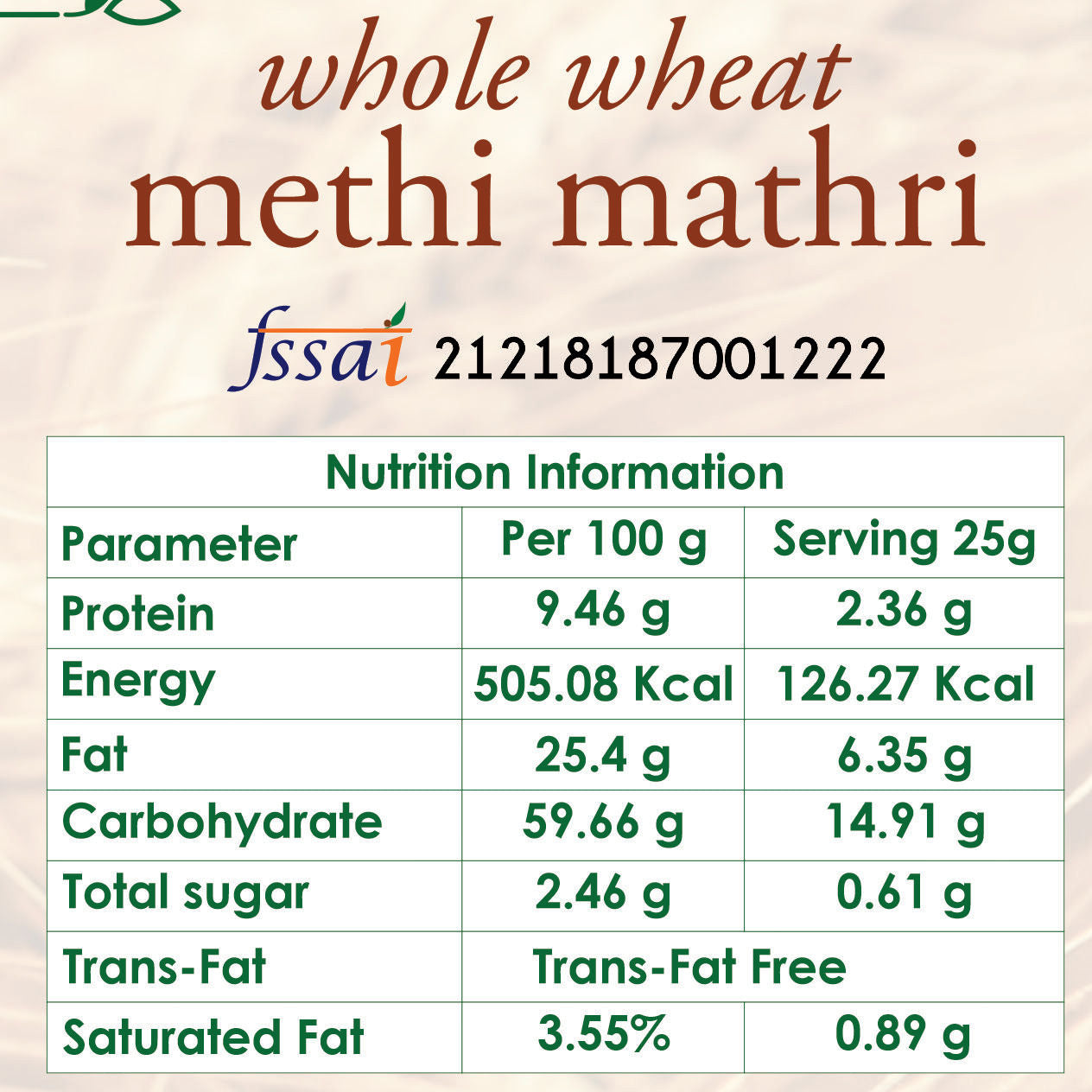 whole wheat methi mathri